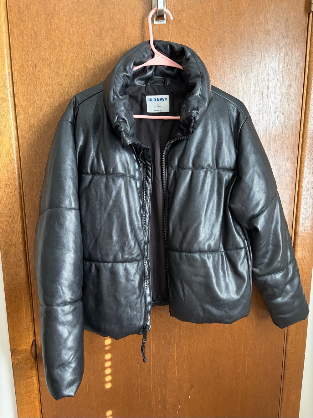 Old Navy Black Quilted Puffer Jacket women